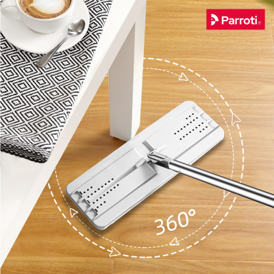 Bộ cây lau nhà tự vắt thông minh, chổi lau nhà 360 độ, lau sạch khô nhanh - Parroti Pro PR01