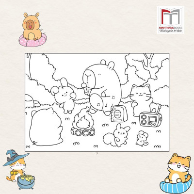 Sách Tô Màu - Baby Three Ở Vương Quốc Ngọt Ngào, Tết Và Lễ Hội, Thị Trấn Nhỏ Hạnh Phúc - Combo 3 Cuốn - Minh Thắng