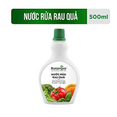 Nước ngâm rửa rau củ quả, thực phẩm sinh học 500ml - 100% muối biển , dấm và chanh