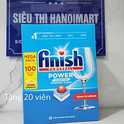 viên rửa chén finish allin1( túi 120 viên ) hàng Đức viên rửa tổng hợp