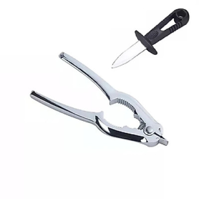 Combo Dụng cụ tách sò huyết inox và dụng cụ tách hào tặng kèm móc khóa