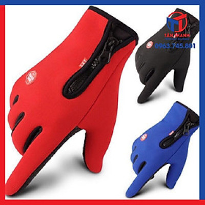 Gang tay phượt chống nước , chống lạnh, cảm ứng điện thoại dễ dàng