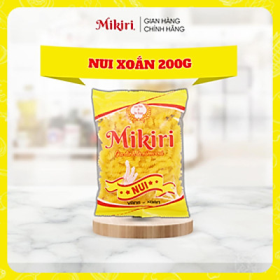 Combo lựa chọn - Nui xoắn và nui xoắn rau củ Mikiri cao cấp 200gr - nguyên liệu dùng chế biến món ăn