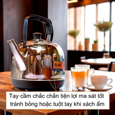 [mẫu mới] Siêu điện đun nước siêu tốc 5L Fujika tự ngắt khi sôi hàng chính hãng bảo hành 12 tháng