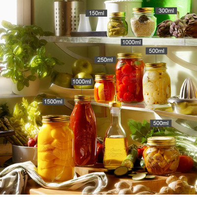 Hũ thủy tinh nắp vặn Quattro 1500ml - Bormioli Rocco - Italy