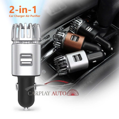 Tẩu Sạc Nhanh Ô Tô với Máy Lọc Không Khí, Khử Mùi Khám Phá Công Nghệ 2in1: - Hàng Cao Cấp, ĐÈN TRANG TRÍ