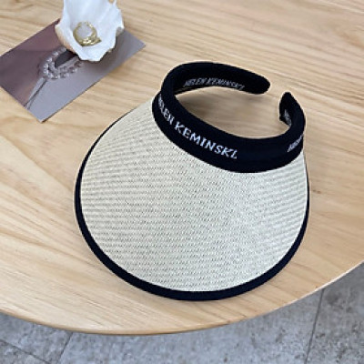 Mũ Cói Nửa Đầu Chống Nắng, Nón Đi Nắng Hở Chóp Vành Rộng Chống Tia UV