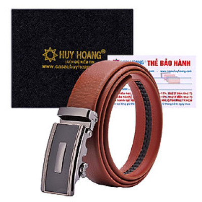 HJ4125 - Dây nịt nam Huy Hoàng đầu tăng màu da (đầu khóa giao ngẫu nhiên)