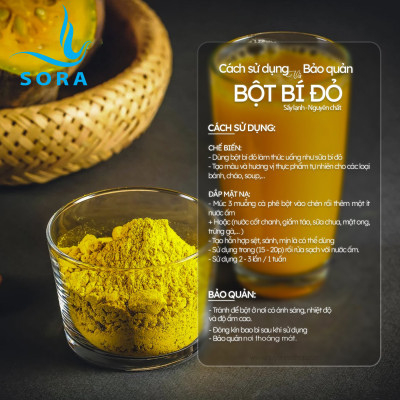 Sora Bột bí đỏ cao cấp nguyên chất