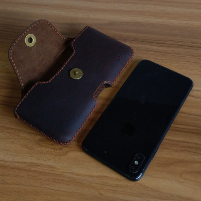 Bao Da Đeo Lưng Ionecase Dành Cho iPhone XS Max (Nâu Đất) - Hàng Nhập Khẩu