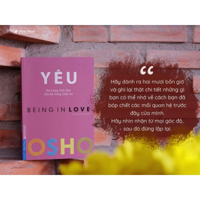  Sách - OSHO Yêu (Yêu trong tỉnh thức, gắn bó trong niềm tin) - FirstNews