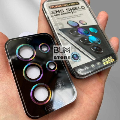 Bộ Len Dán Camera Cho Samsung S25 Ultra / S24 Ultra / S24 Plus / S23 Ultra / S23 Plus / S22 Ultra Có Khung Tự Dán
