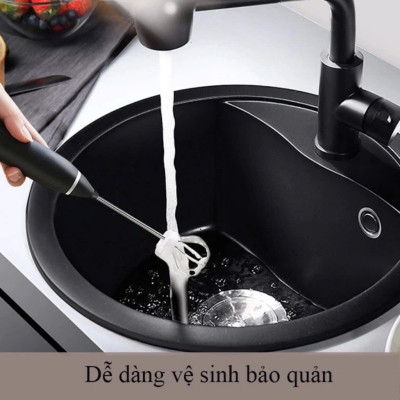 Máy Đánh Trứng, Đánh Sữa Và Tạo Bọt Cafe Cầm Tay Di Động 3 Tốc Độ Sử Dụng Pin Sạc Cao Cấp - Hàng Nhập Khẩu