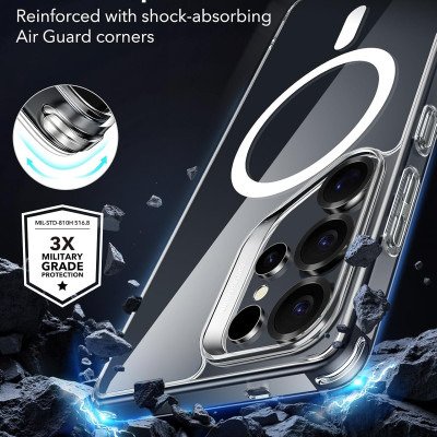 Ốp Lưng cho Samsung Galaxy S25 Ultra ESR HaloLock Classic Hybrid Case - Hàng Chính Hãng