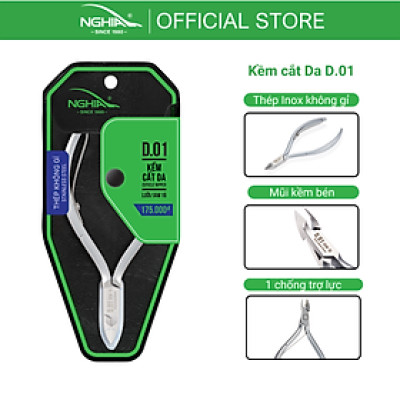 Kềm Cắt Da Thép Không Gỉ KỀM NGHĨA D.01-14 (Mũi 14)