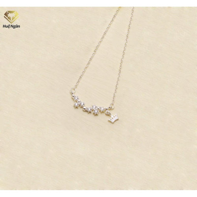 Dây chuyền bạc Ý 925 Huệ Ngân - Nhành hoa PP1465