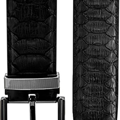 Thắt Lưng Nam Da Trăn VIP Đầu Kim Huy Hoàng HT4327 - Đen