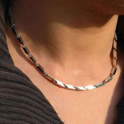 Dây chuyền cao cấp đẹp nam titan sang trọng inox thép không gỉ hỏa tiển trơn trangsucpt 4mm PTDCNA14