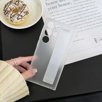 Ốp lưng hand trap đai đeo tay cho Samsung Galaxy S25 Ultra 5G hiệu Likgus TRAPS - Chống ố vàng, lưng nhám, chống bám bẩn, đai đeo silicon co giãn, chống rơi - hàng nhập khẩu