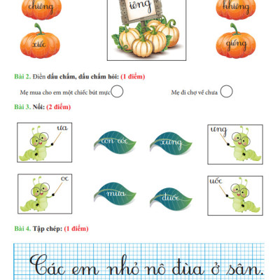 Đề Kiểm Tra Tiếng Việt 1 - Tập 1 - Cánh Diều