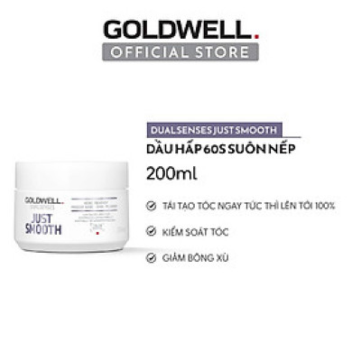 Dầu Hấp 60s Dưỡng Tóc Mềm Mượt Goldwell Just Smooth Giảm Bông Xù, Xơ Rối, Bóng Khỏe Tức Thì