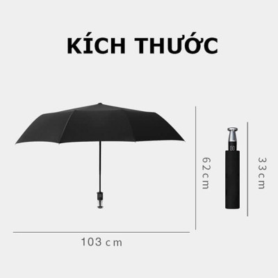 Ô dù tự động đóng mở 2 chiều chống tia UV, ô che mưa che nắng 10 nan cầm tay gấp gọn chống thấm hiệu quả - R