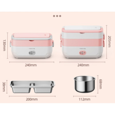 Hộp đựng cơm văn phòng, Hộp Cơm Cắm Điện 3 Tầng Inox ,Hộp hâm nóng thức ăn YOICE- HÀNG CHÍNH HÃNG