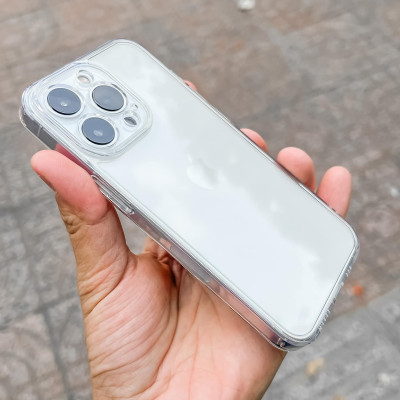 Ốp lưng cho iPhone 13 mini, iPhone 13, iPhone 13 Pro, iPhone 13 Pro Max hiệu LIKGUS crystal camshield trong suốt chống sốc, chống ố, bảo vệ camera cao cấp - Hàng chính hãng