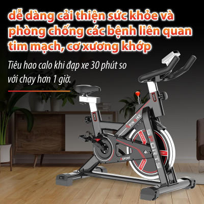 BG Xe đạp tập thể thao đa năng trong nhà Model S500 WHITE SPINING BIKE mới (hàng nhập khẩu)