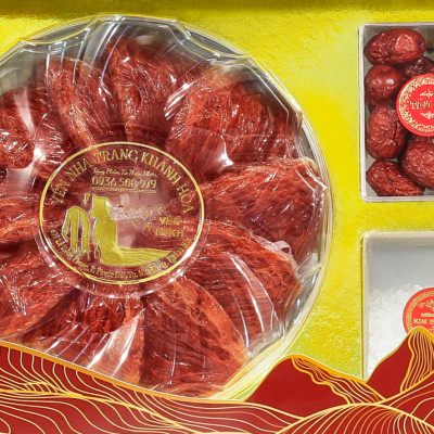 Tổ Yến Sào Yến Hồng Huyết 100g Yến Nha Trang Khánh Hòa ( 10 tổ/100g)