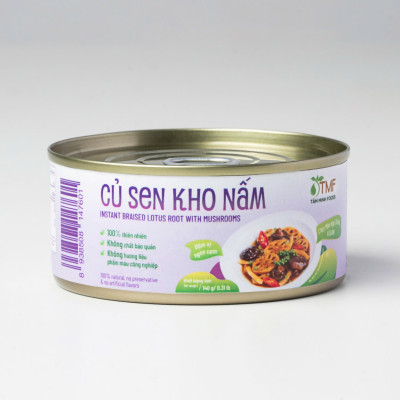 Củ sen kho nấm 140g Tâm Minh Foods