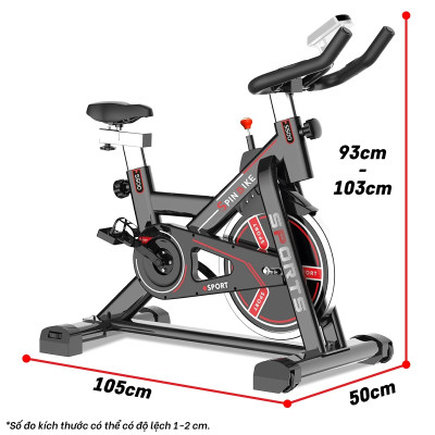 BG [TẶNG GIÁ ĐỠ DI ĐỘNG] Xe đạp tập thể thao đa năng trong nhà SPINING BIKE S500 mới (hàng nhập khẩu)