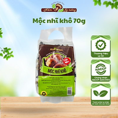 Combo 2 Gói Mộc Nhĩ Khô Lý Tưởng, Nấm Mèo Khô Lý tưởng 70g