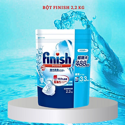 Bột rửa bát  Finish túi 2,2kg dùng cho máy rửa chén bát
