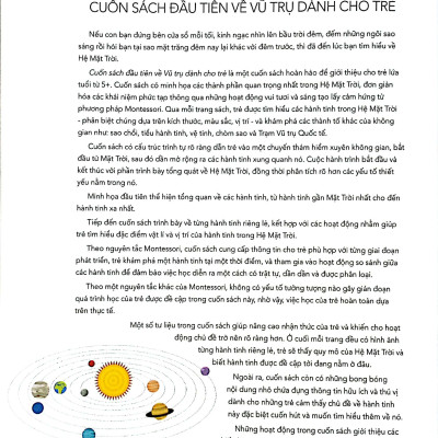 Sách - Montessori - Cuốn Sách Đầu Tiên Về Vũ Trụ Dành Cho Trẻ