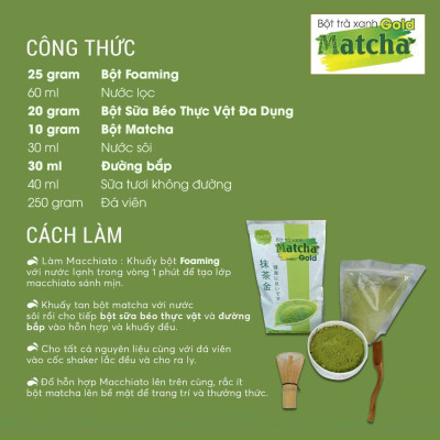 Bột trà xanh Matcha gold 500gr