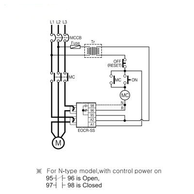 Rơle nhiệt điện tử EOCR-SS-60NW7 dãi dòng từ 5A-60A