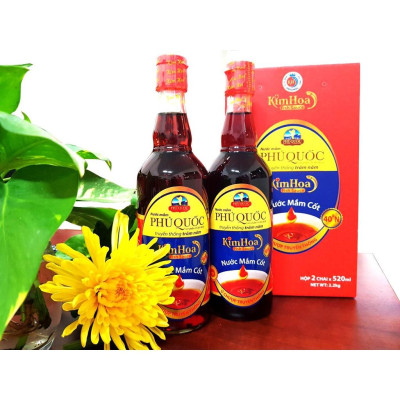 Nước Mắm Kim Hoa Phú Quốc 40 độ đạm chai 520ml