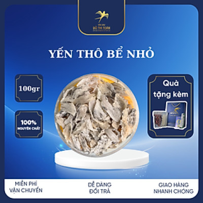 YẾN THÔ BỂ NHỎ HỘP 100GR - YẾN SÀO ĐỖ THỊ TOÁN - YẾN THÔ MẢNH NHỎ NHIỀU SỢI VÀ SƠ MƯỚP - TĂNG CƯỜNG SỨC ĐỀ KHÁNG - GIÁ TIẾT KIỆM