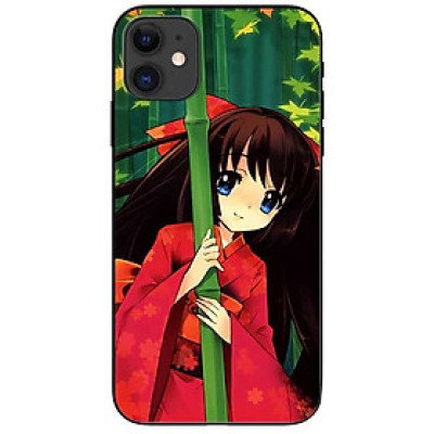 Ốp lưng dành cho Iphone 12 Mini mẫu Anime Cô Gái Kimono Đỏ