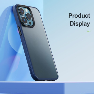 Ốp lưng chống sốc viền cao su cho iPhone 14 Pro Max (6.7 inch) thiết kế mặt lưng trong suốt Hiệu Rock hybrid Protective Case (độ đàn hồi cao, bảo vệ toàn diện, tản nhiệt tốt) - hàng nhập khẩu