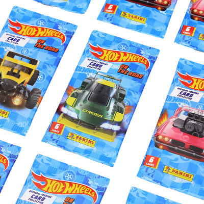 Gói Thẻ Hình Hot Wheels - Panini (6 Card Ngẫu Nhiên/Túi)