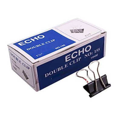 Kẹp tài liệu (kẹp bướm) Size 15mm