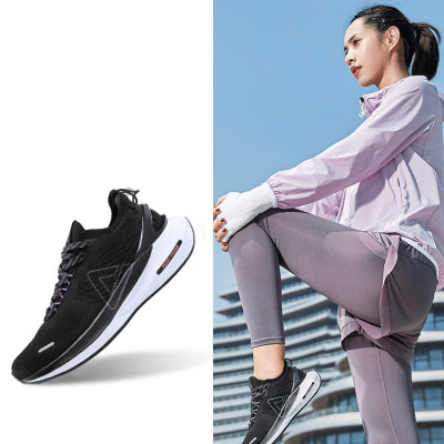 Giày chạy bộ Nữ PEAK Taichi 3.0 Water-Shield màu Đen Trắng EW14628H