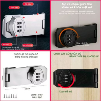 1 KHÓA 3 CHỮ SỐ BẢO MẬT KHẨU CAO AN TOÀN CHẤT LƯỢNG CHO MỌI GIA ĐÌNH