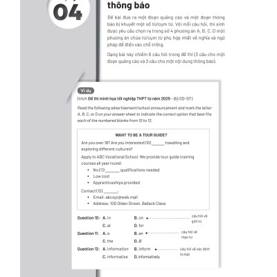 Bộ Đề Thi Thử Tốt Nghiệp THPT Môn Tiếng Anh