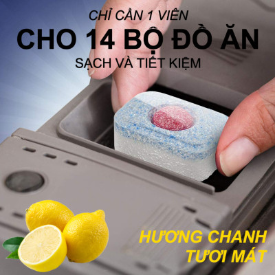 [HCM] Viên rửa chén bát Finish All In One Max 80 viên