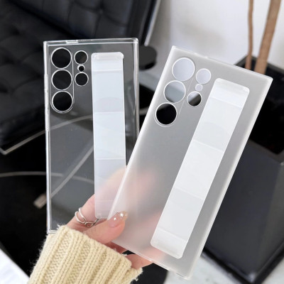 Ốp lưng hand trap đai đeo tay cho Samsung Galaxy S25 Ultra 5G hiệu Likgus TRAPS - Chống ố vàng, lưng nhám, chống bám bẩn, đai đeo silicon co giãn, chống rơi - hàng nhập khẩu