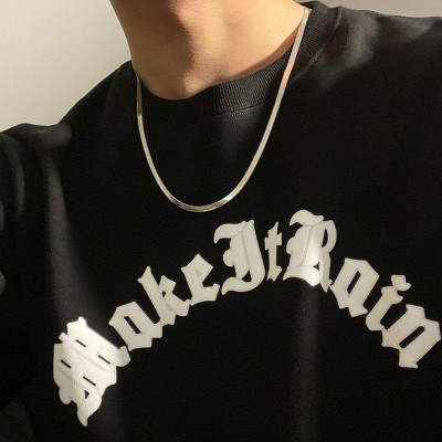 Vòng Cổ Nam -  nam nữ titan cao cấp sang trọng thép không gỉ  mì  trangsucpt kích cỡ 4mm PTDCNA43