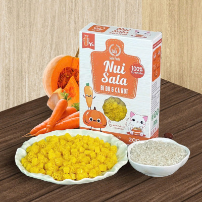 Nui Hữu Cơ Ngôi Sao Ăn Dặm Giàu Vi Chất Cho Bé Yêu Chuẩn Chính Hãng Hộp 200gr Sala
